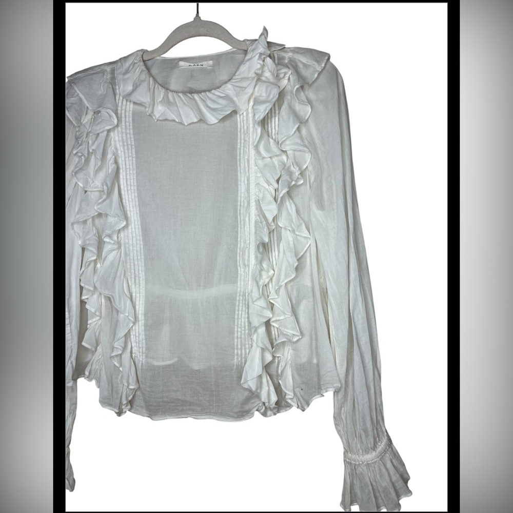 Doen White Ruffle Blouse - Picture 5 of 10